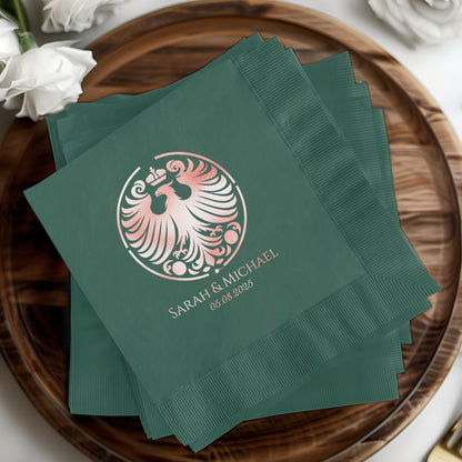 Elegant Custom Printed Wedding Napkins Product
