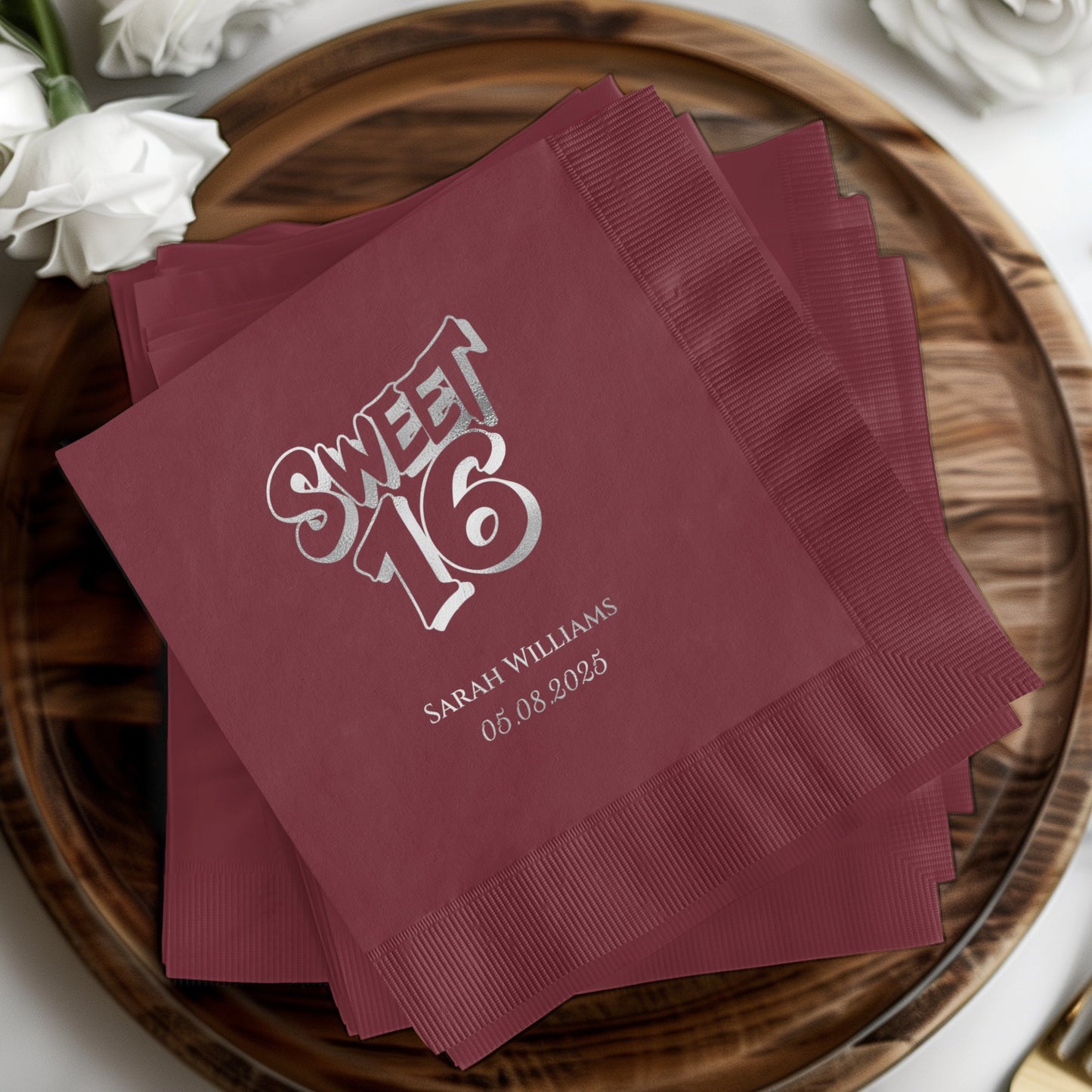 Sweet 16 Sarah Williams Custom Party Napkins product
