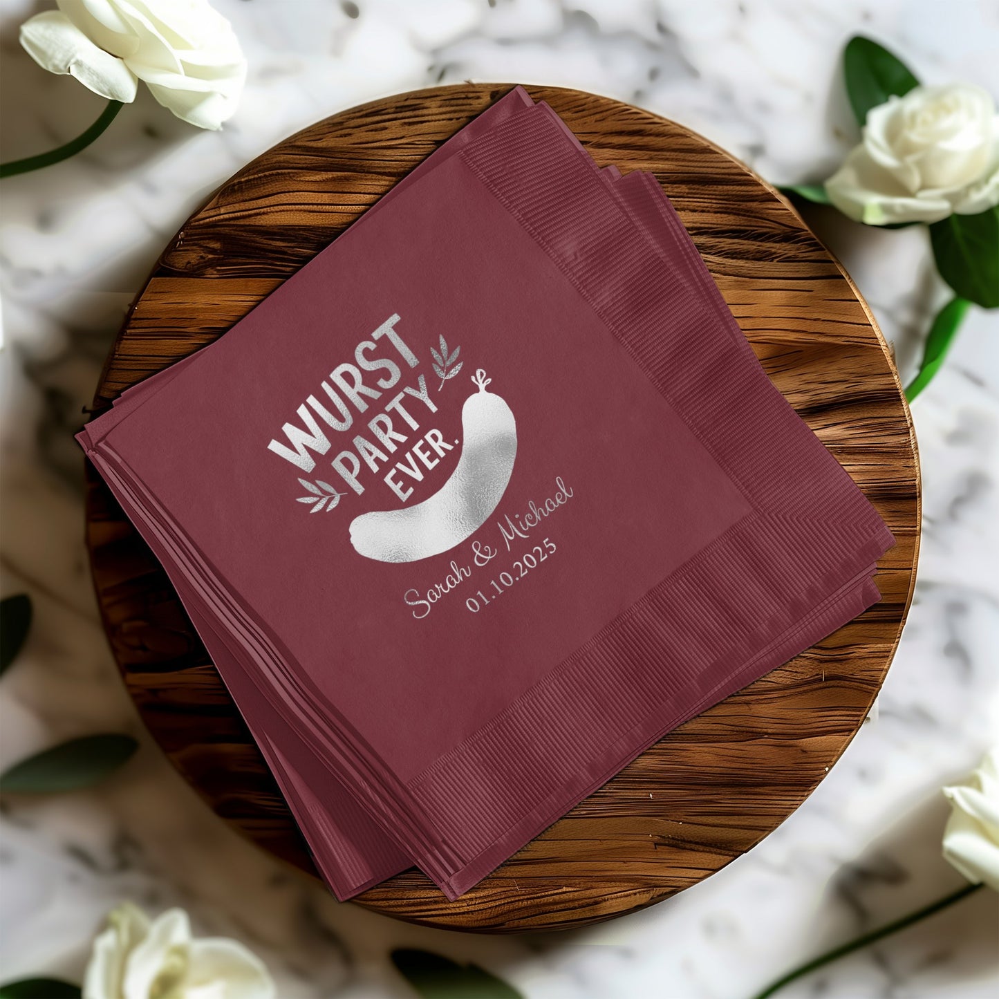 Wurst Party Ever Custom Printed Napkins product