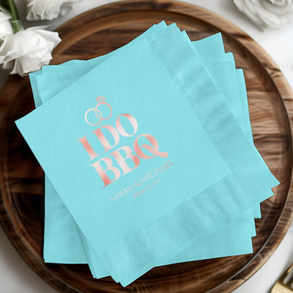 I Do BBQ Custom Event Napkins Party Decor product type
