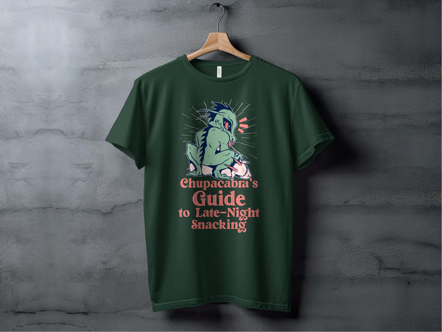 Chupacabra's Guide Late-Night Snacking Graphic Tee product type