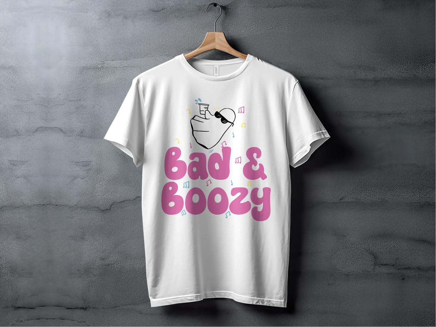 Bad And Boozy Graphic T-Shirt Fun Drinking Themed product