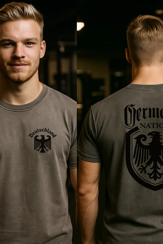 Germania Nation Patriotisches Verwaschenes Unisex T-Shirt