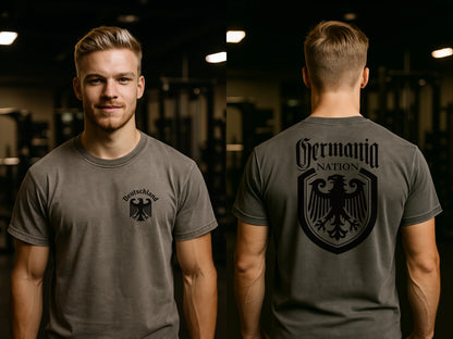 Germania Nation Patriotisches Verwaschenes Unisex T-Shirt