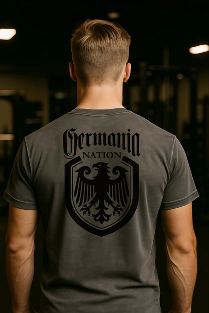 Germania Nation Patriotisches Verwaschenes Unisex T-Shirt