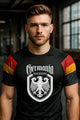 Germania Nation Kurzarm Rashguard, Deutschland Nogi BJJ Grappling Gear