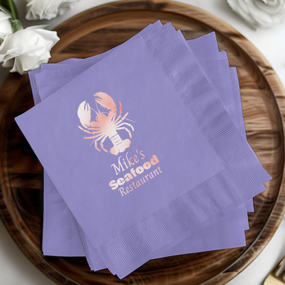 Mike's Seafood Restaurant Custom Napkins product