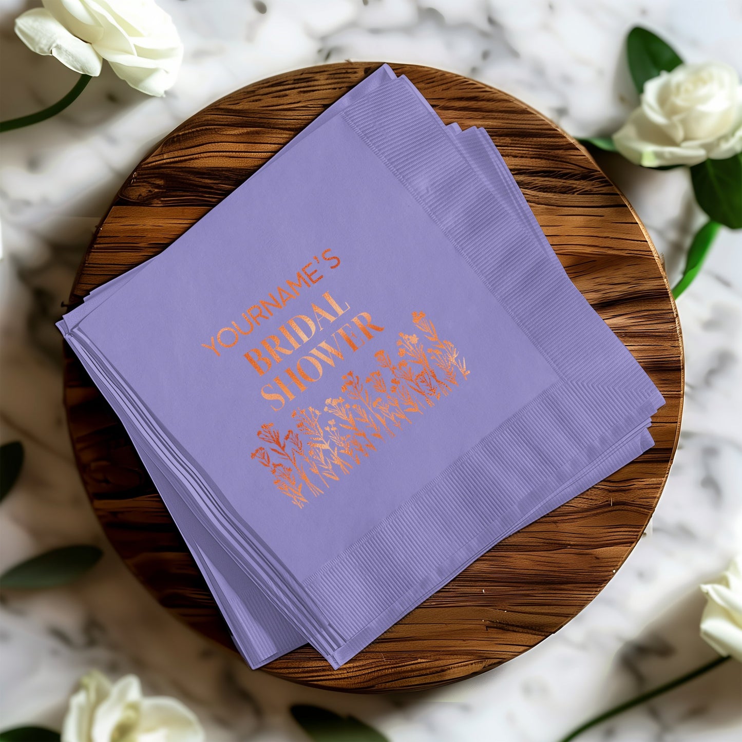 YourName's Bridal Shower Custom Napkins product