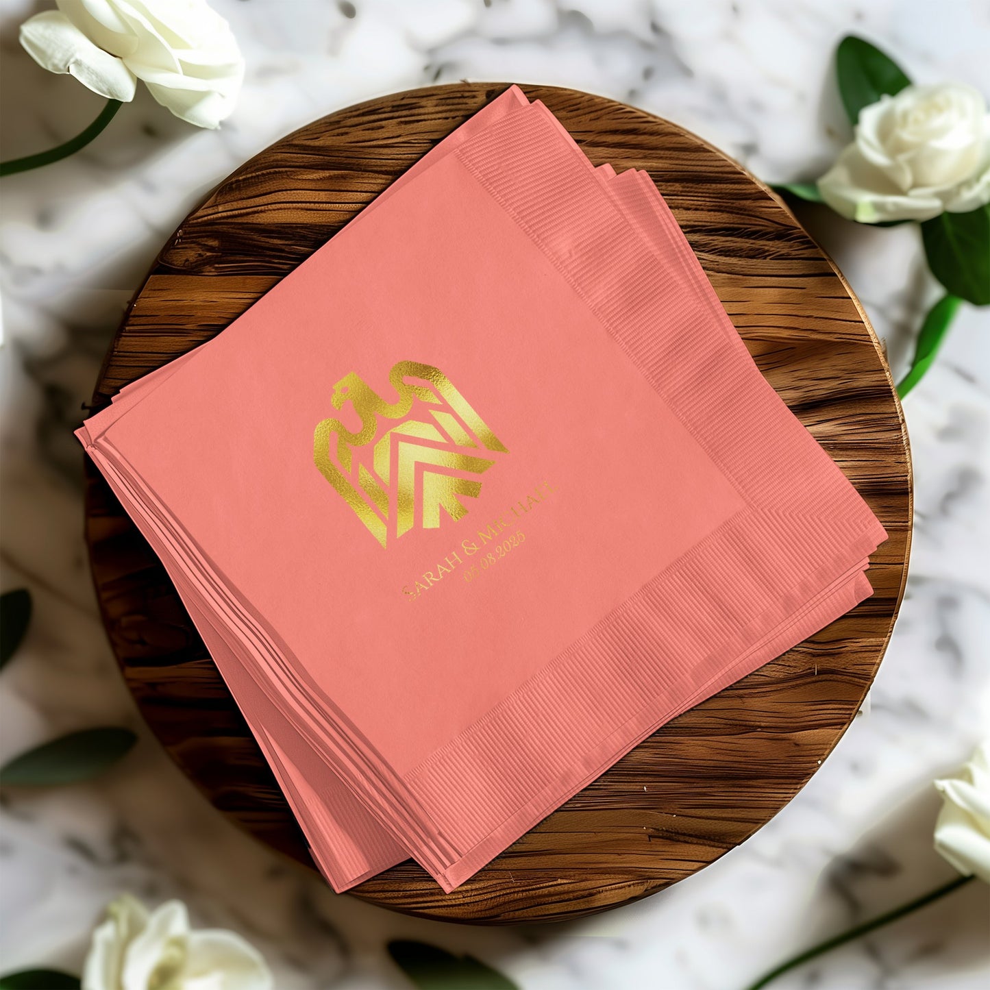 Elegant Personalized Wedding Napkin product