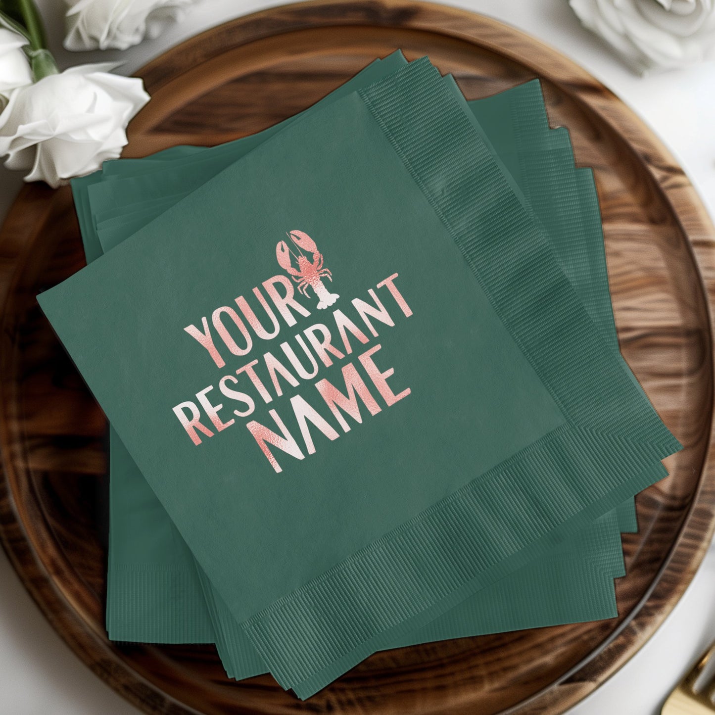 Your Restaurant Name Custom Napkin Product