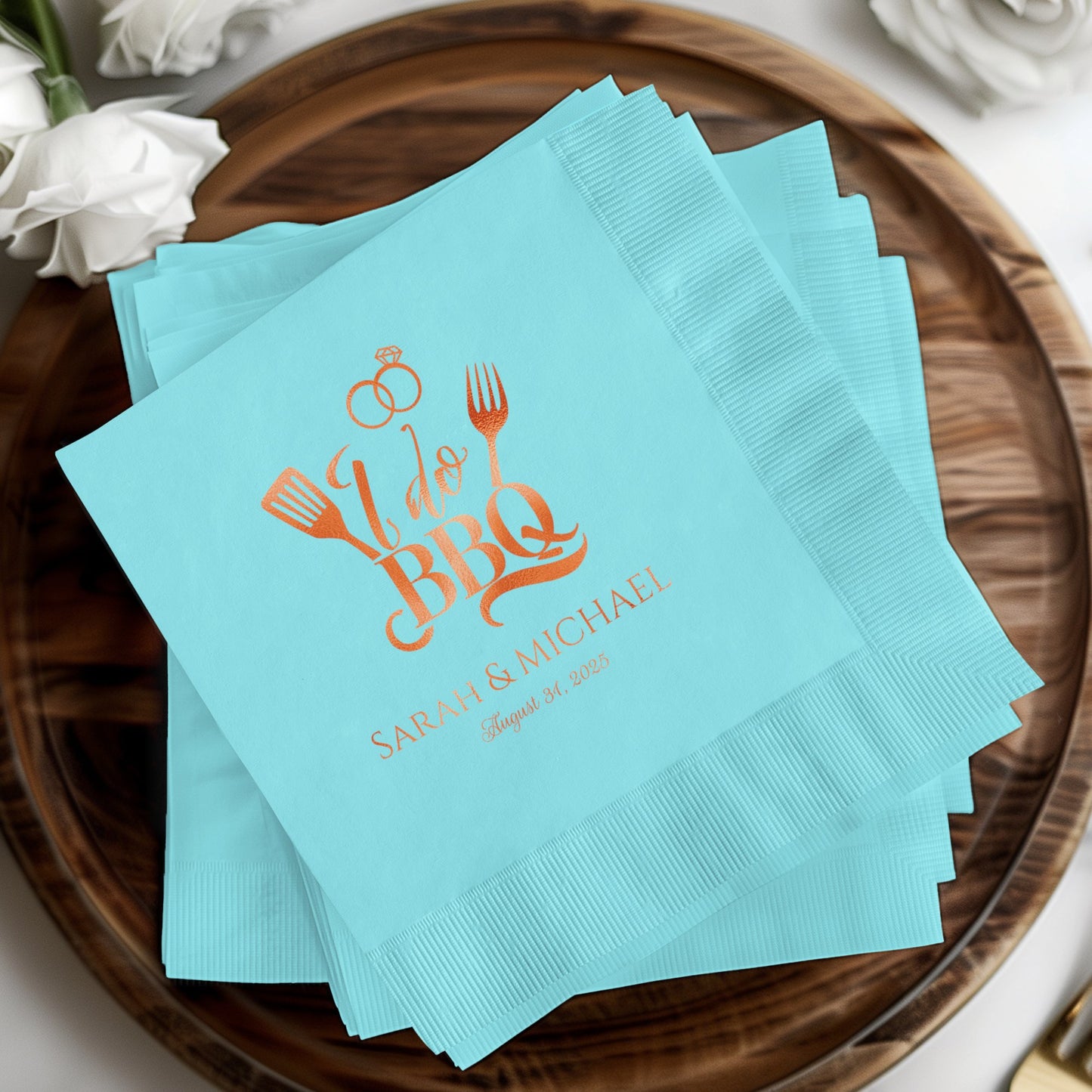 I Do BBQ Personalized Event Napkins product