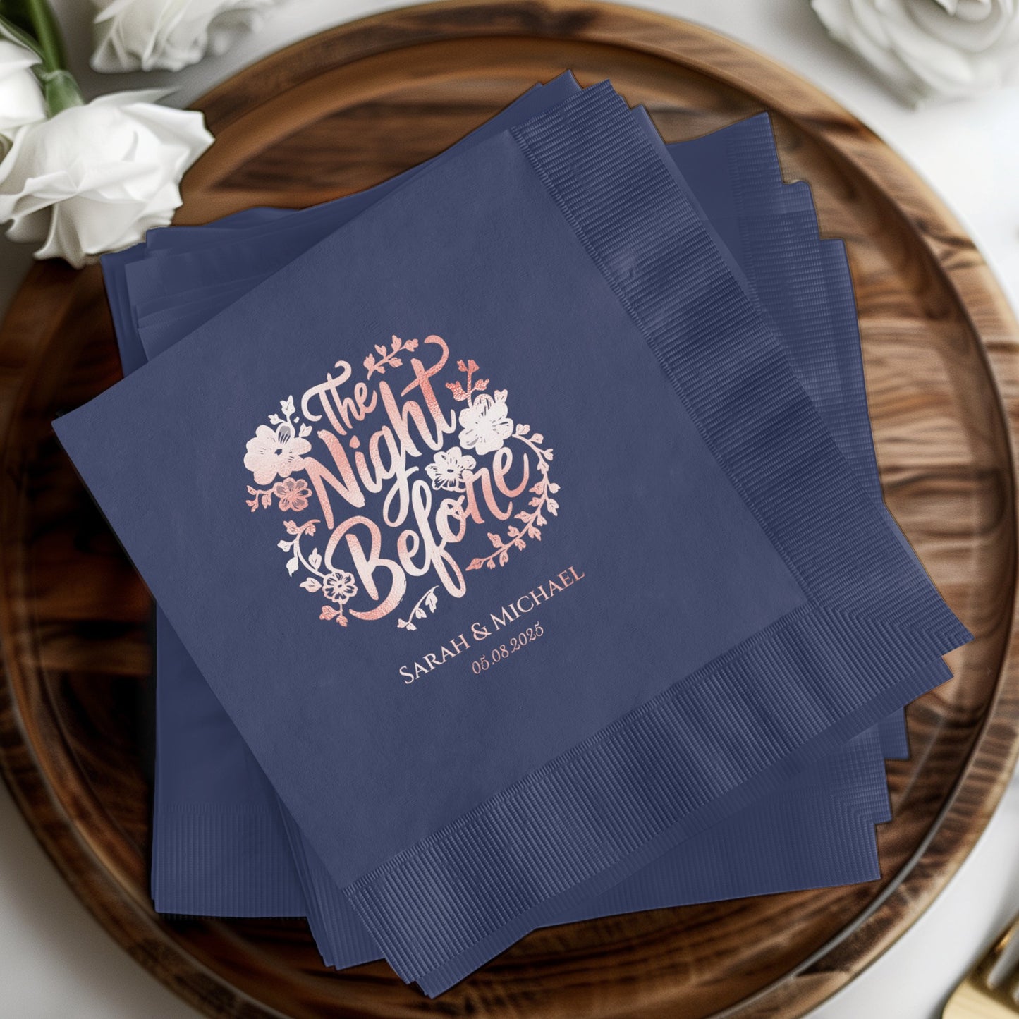 The Night Before Personalized Wedding Napkin product