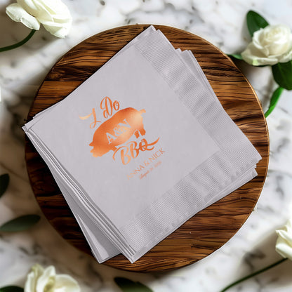 Personalized Wedding BBQ Napkins Branded Party Product