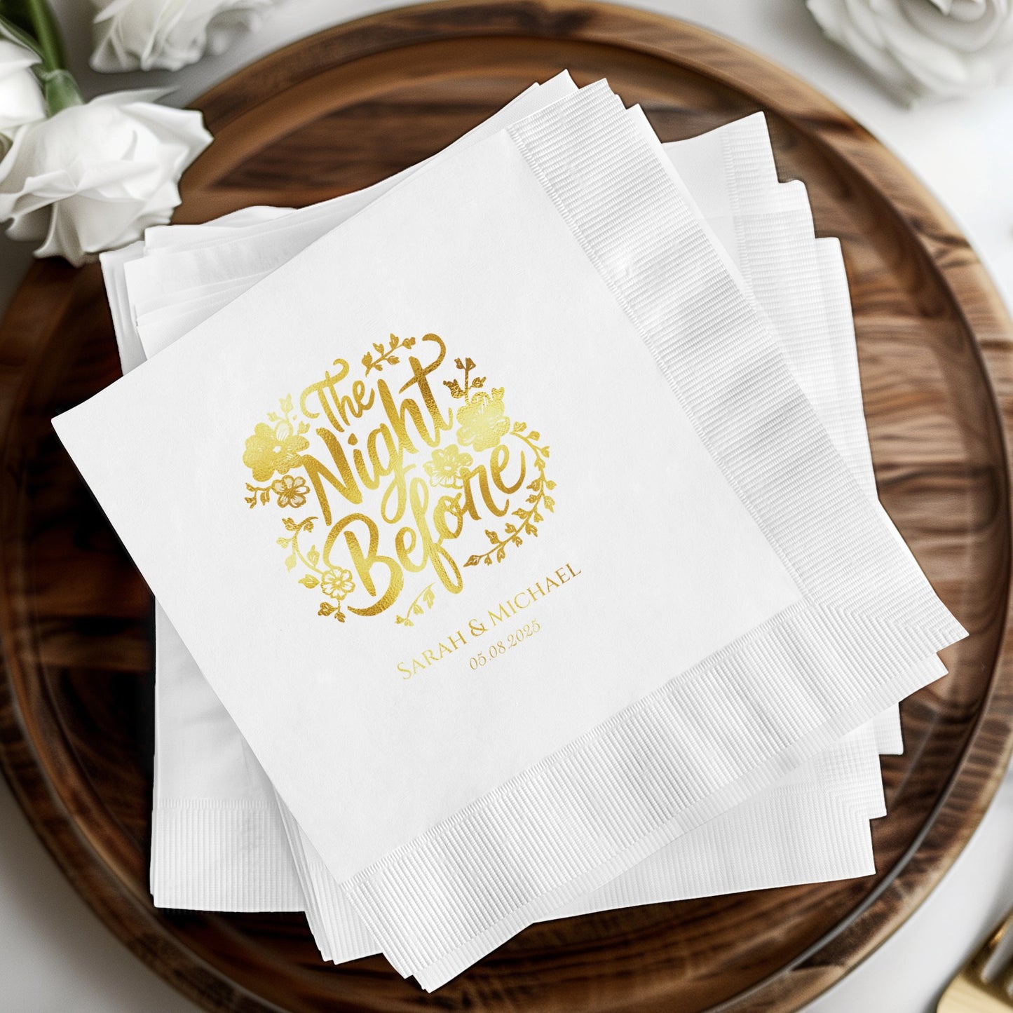 The Night Before Personalized Napkin product type