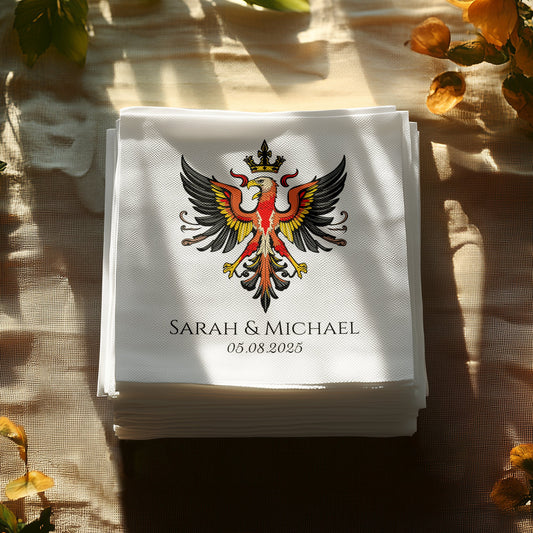 Majestic Custom Design Eagle Wedding Napkins product