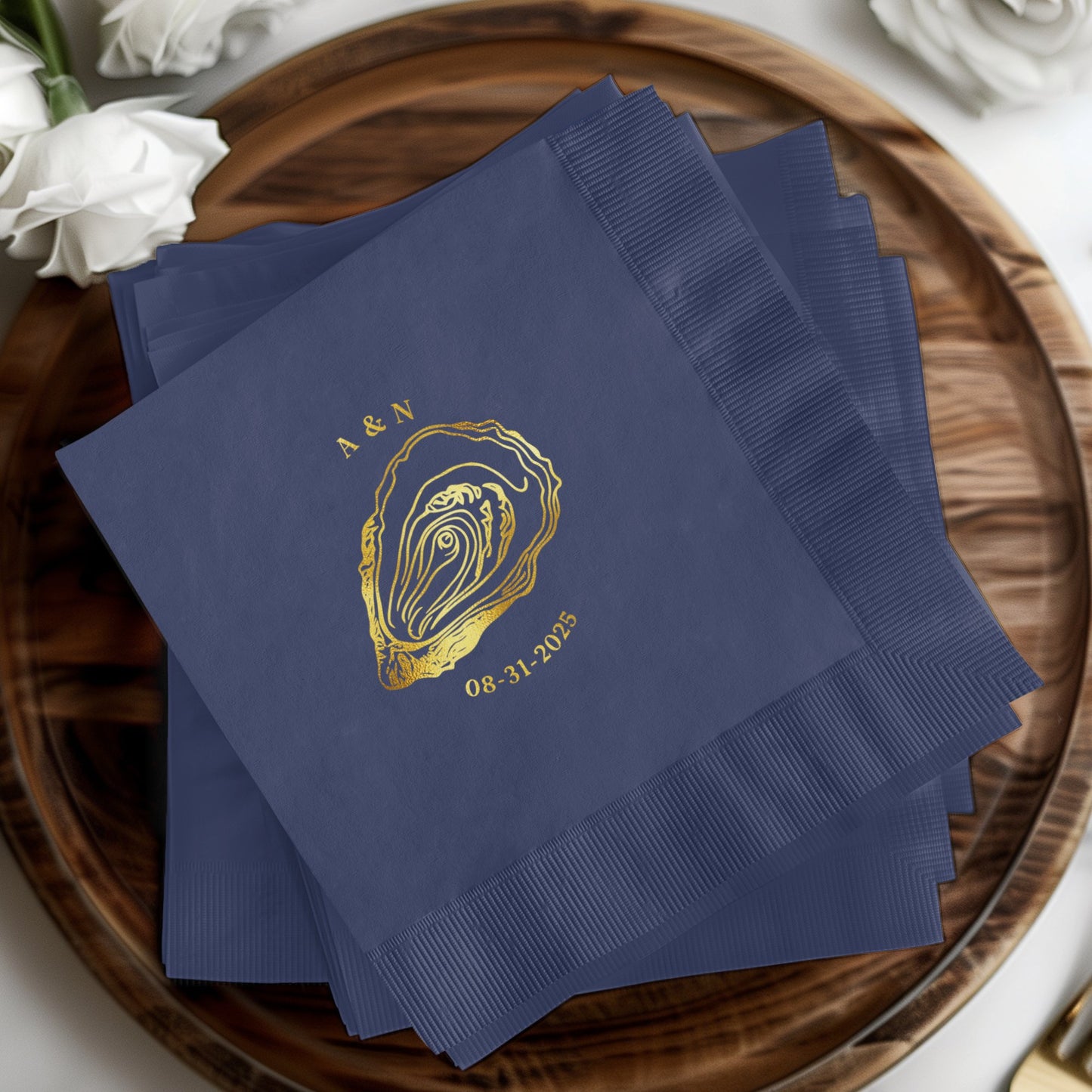 Personalized Oyster Design Napkins Custom Product