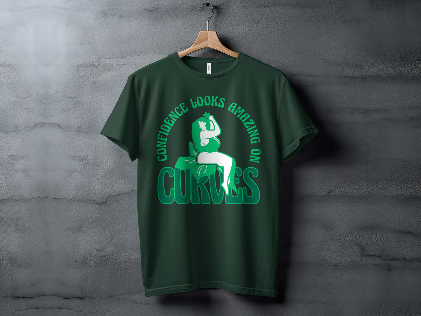 Confidence Looks Amazing on Curves T-shirt product