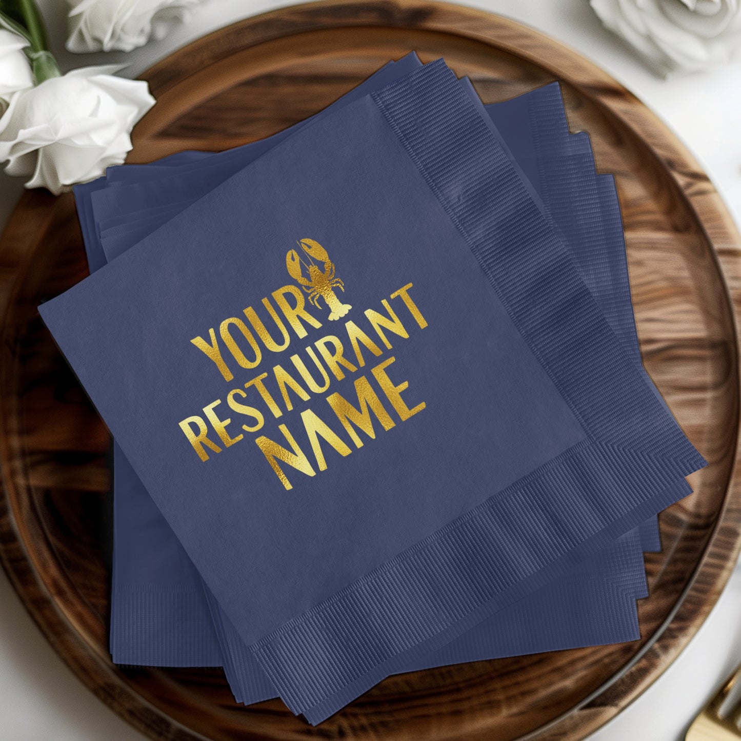 Custom Restaurant Name Napkins Party Decor product type