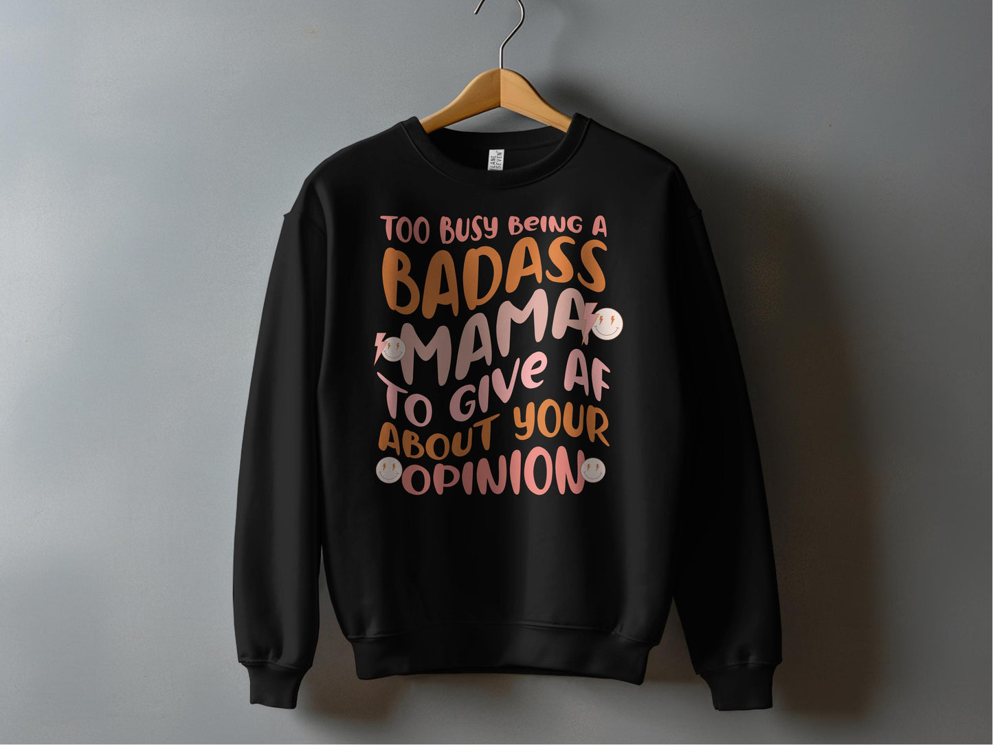 Too Busy Being a Badass Mama Crewneck Sweater product type