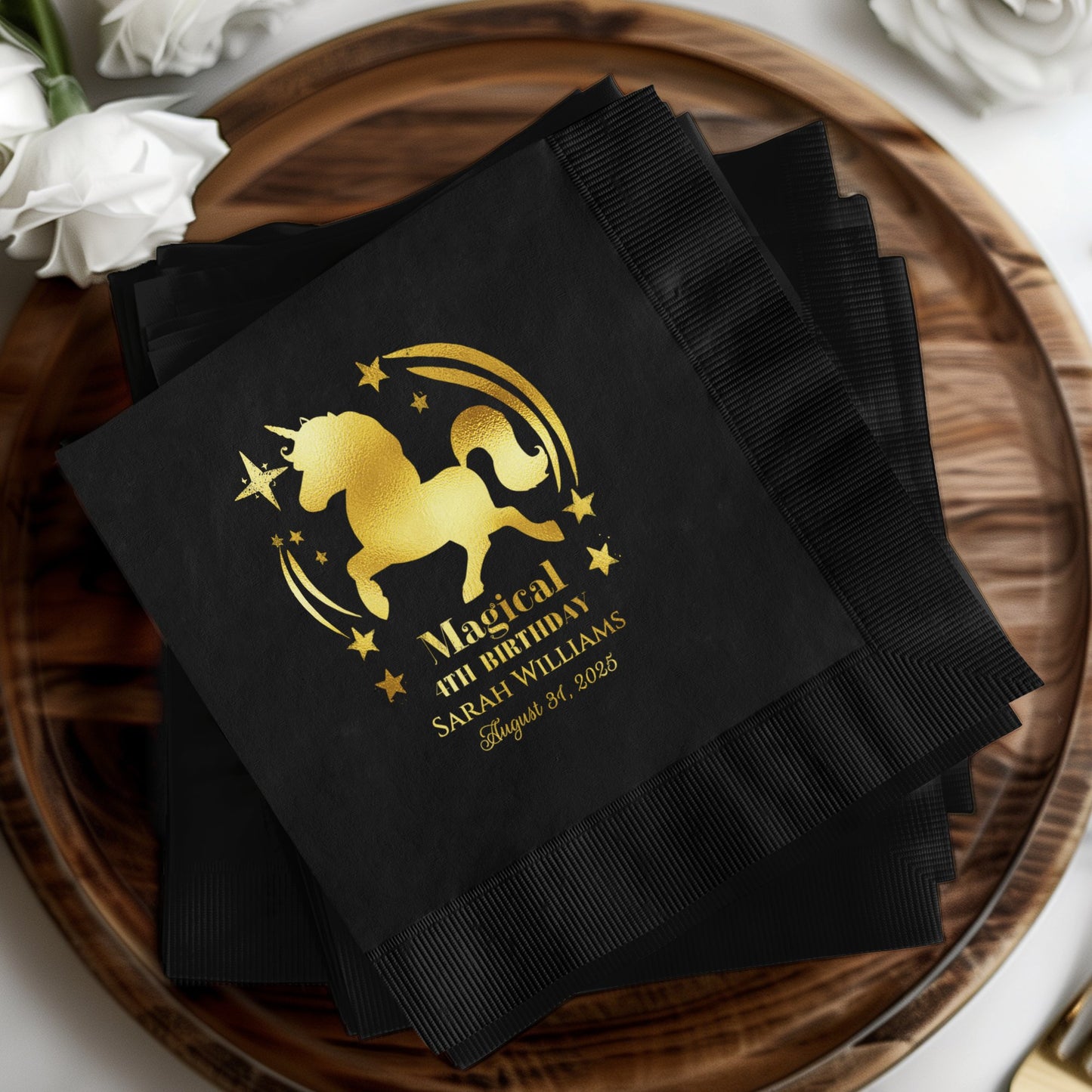 Magical Unicorn Theme Birthday Party Napkins product
