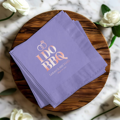 Personalized Wedding I Do BBQ Napkins product type