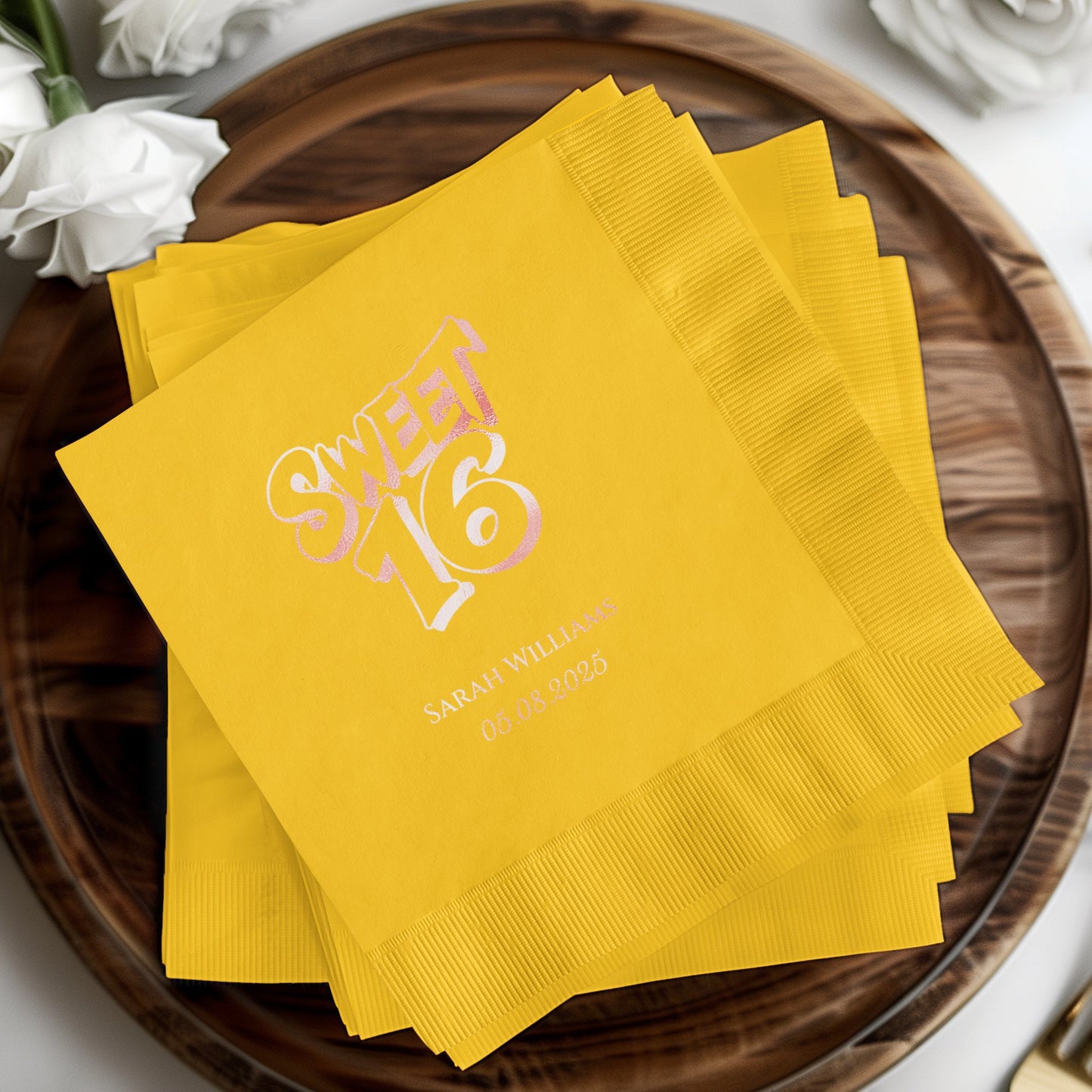 Sweet 16 Personalized Party Napkins Product