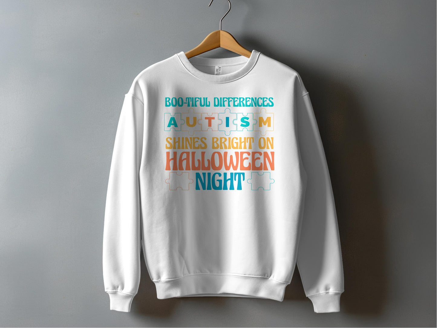 Boo-tiful Differences Autism Shines Bright Halloween product