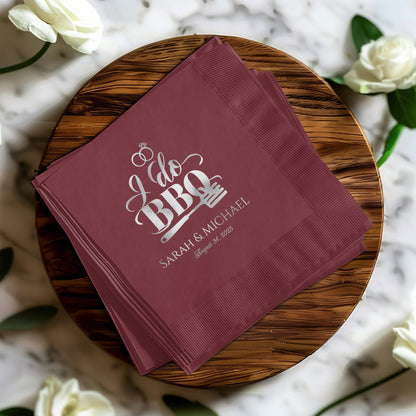 I Do BBQ Sarah Michael Custom Event Napkins product