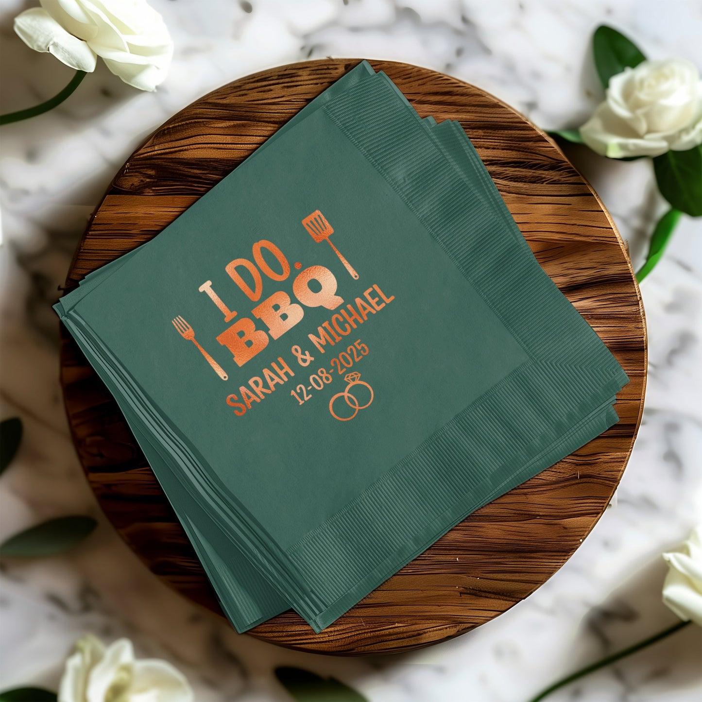 I Do BBQ Personalized Wedding Napkins product type