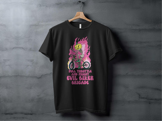 Full Throttle And Fright Evil Biker Brigade Shirt product