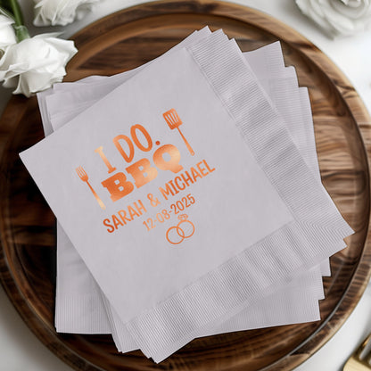 Personalized I Do BBQ Event Napkins product