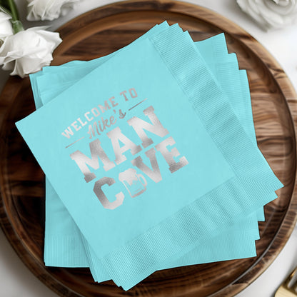 Welcome to Mike's Man Cave Napkins product type