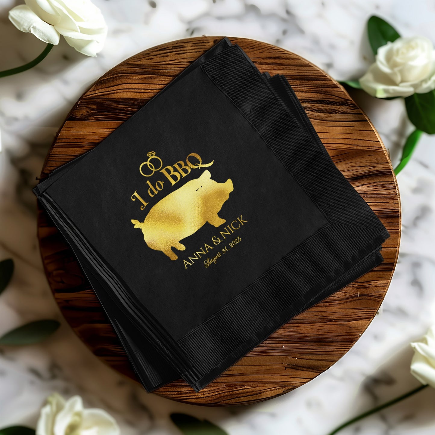 I do BBQ Customized Wedding Party Napkin product type