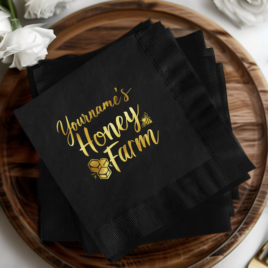 Personalized Honey Farm Napkins for Events Product Type
