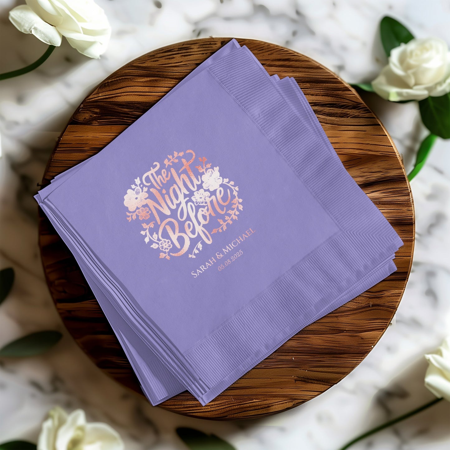 The Night Before Personalized Wedding Napkin product