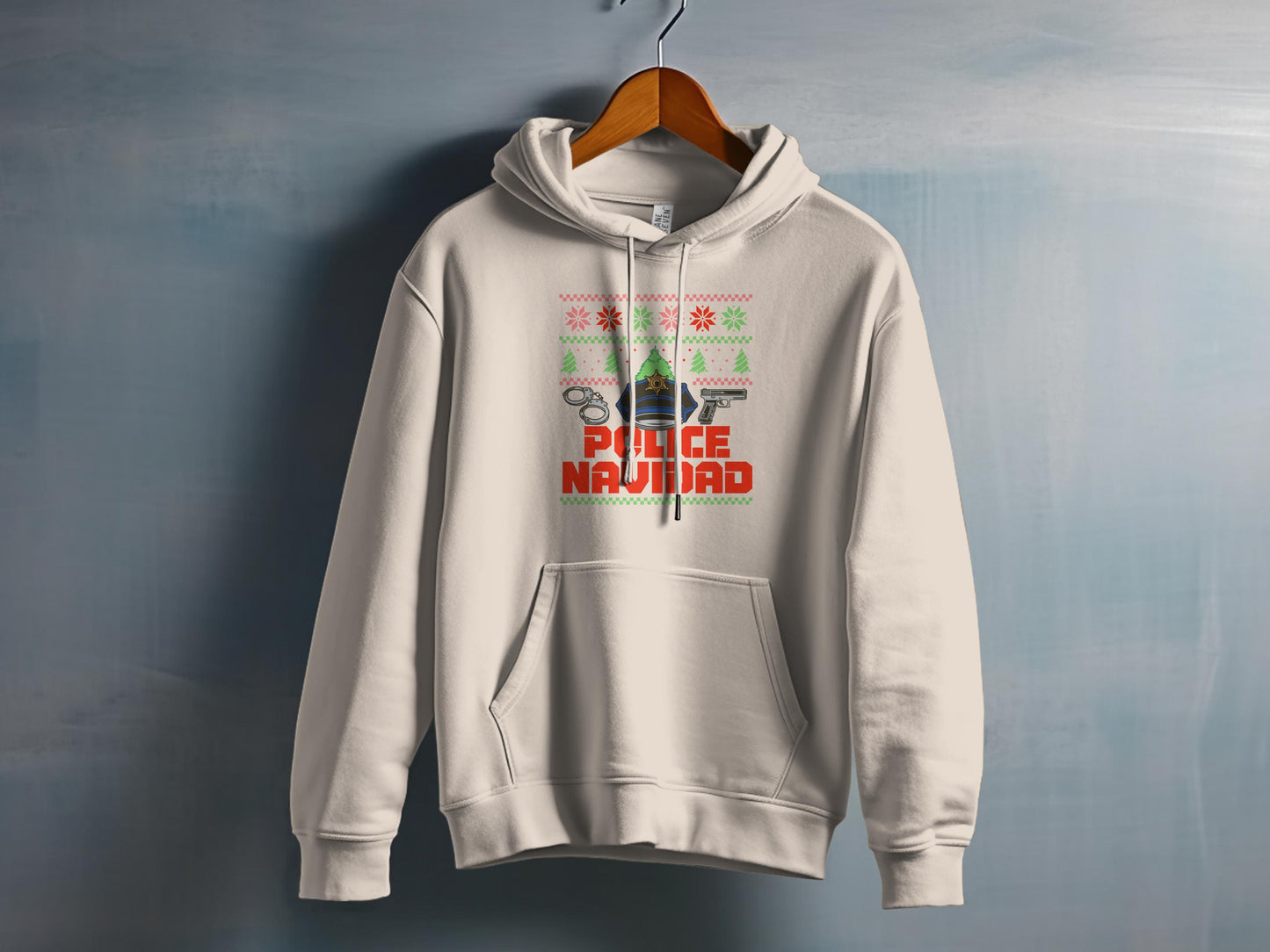 Feliz Navidad Police Holiday Theme Hoodie Product
