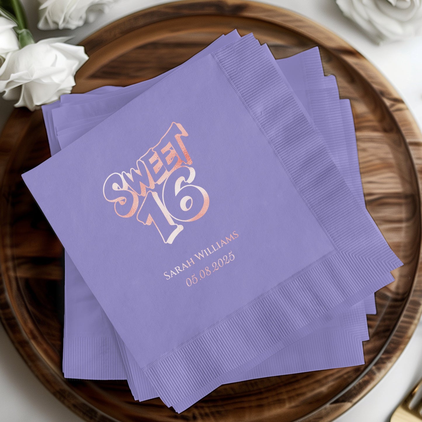 Sweet 16 Personalized Napkins Special Event product