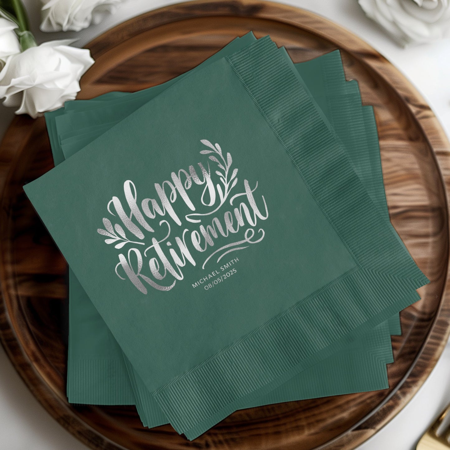 Happy Retirement Custom Printed Napkins product