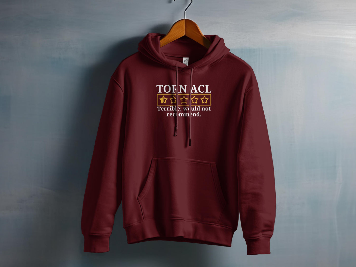 Torn ACL Hoodie Terribly Would Not Recommend product