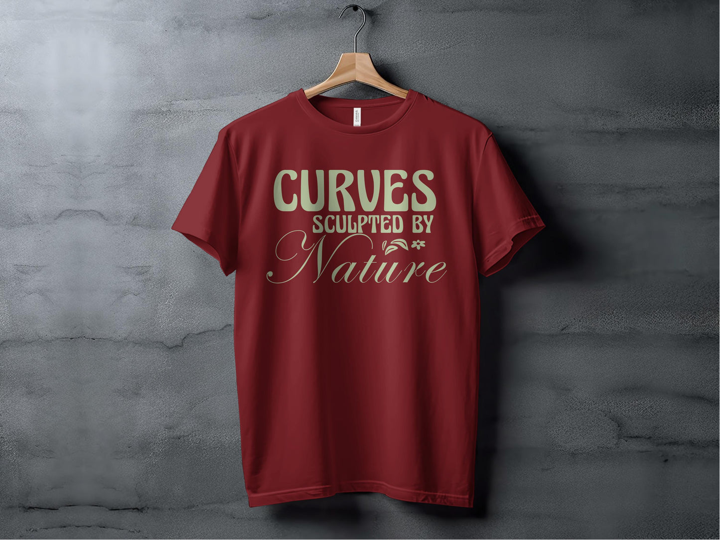 Curves Sculpted by Nature Graphic T-shirt product type