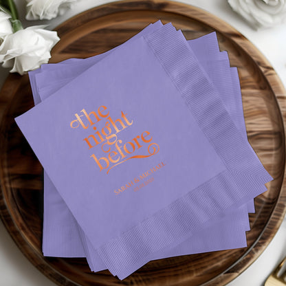 The Night Before Personalized Napkins product