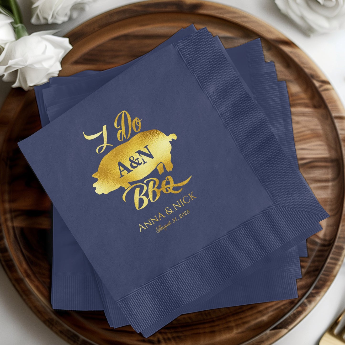 I Do A&N BBQ Personalized Custom Napkin product type