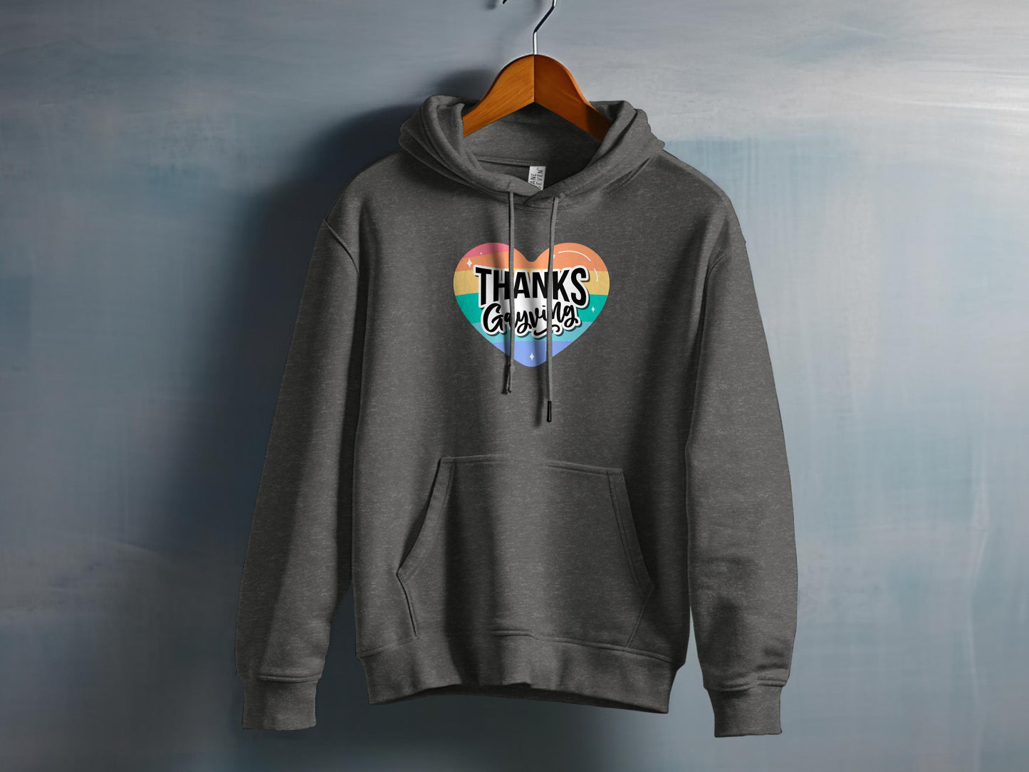 Thanks Graphic Heart Design Pullover Hoodie product