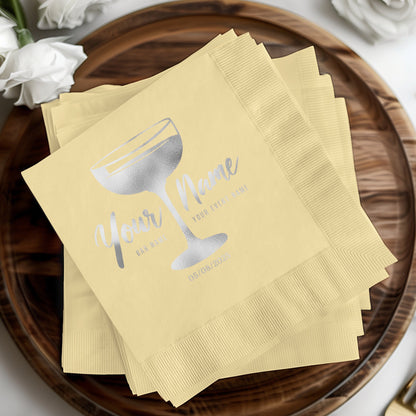 Personalized Elegant Cocktail Themed Napkins product