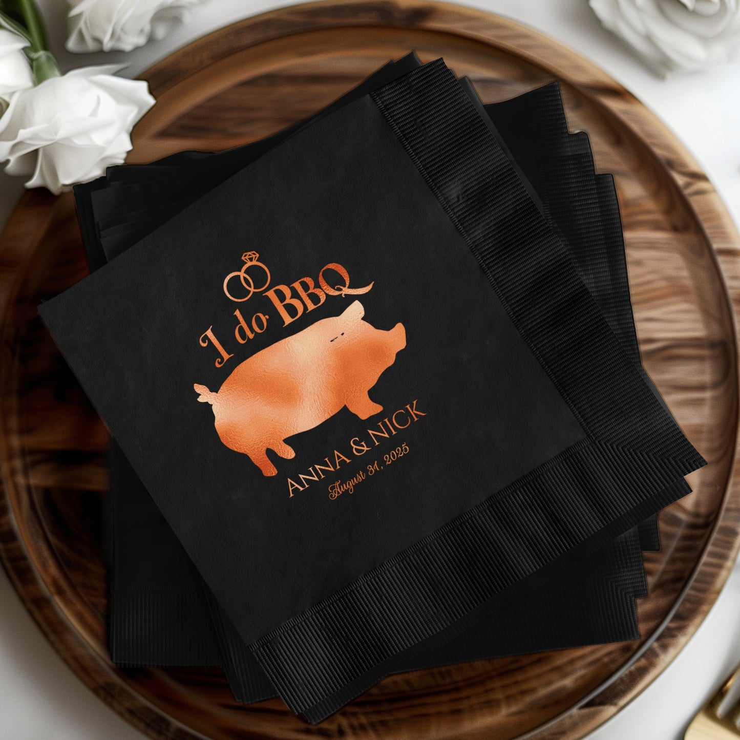 I do BBQ Anna Nick August 31 2023 custom party napkin product