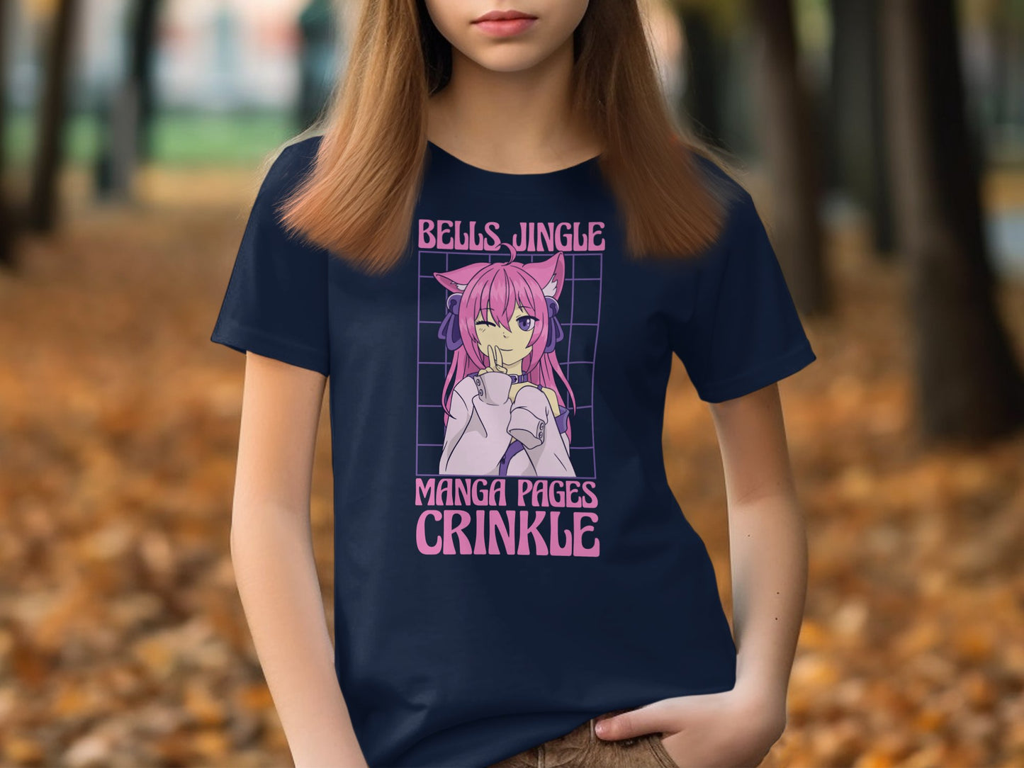 Bells Jingle Manga Pages Crinkle T-shirt product