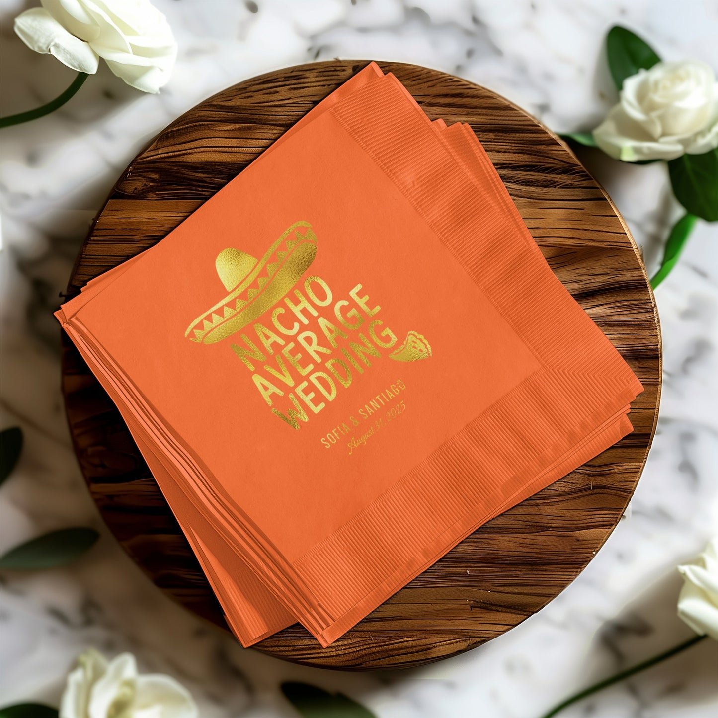 Nacho Average Wedding Custom Printed Napkin product