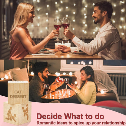 Hölzerne Date-Night-Würfel