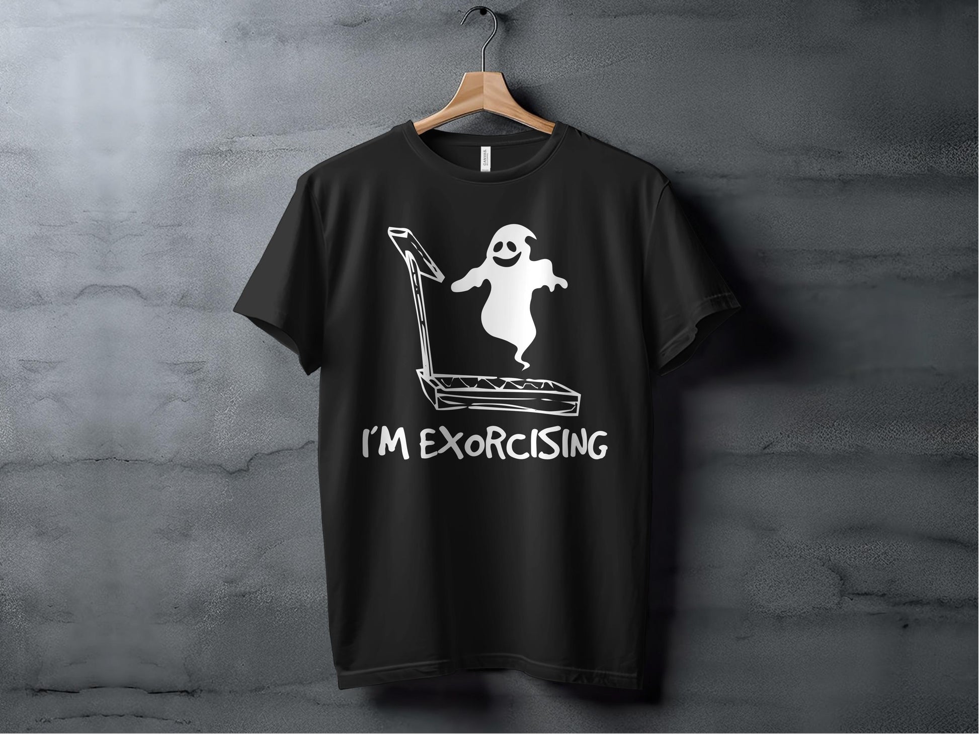Funny Fitness Ghost Exorcising T-Shirt Halloween product