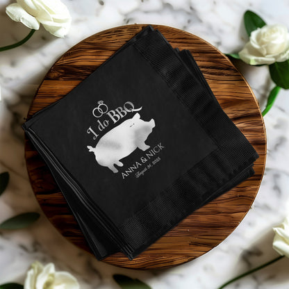 Personalized I Do BBQ Napkins Wedding Party product type